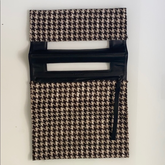 Houndstooth square cloth handbag - Picture 2 of 4